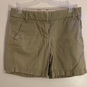 J.Crew Women's Khaki Chino Shorts - Size 2